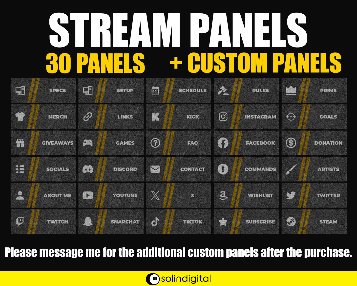 Asphalt Stream Panels