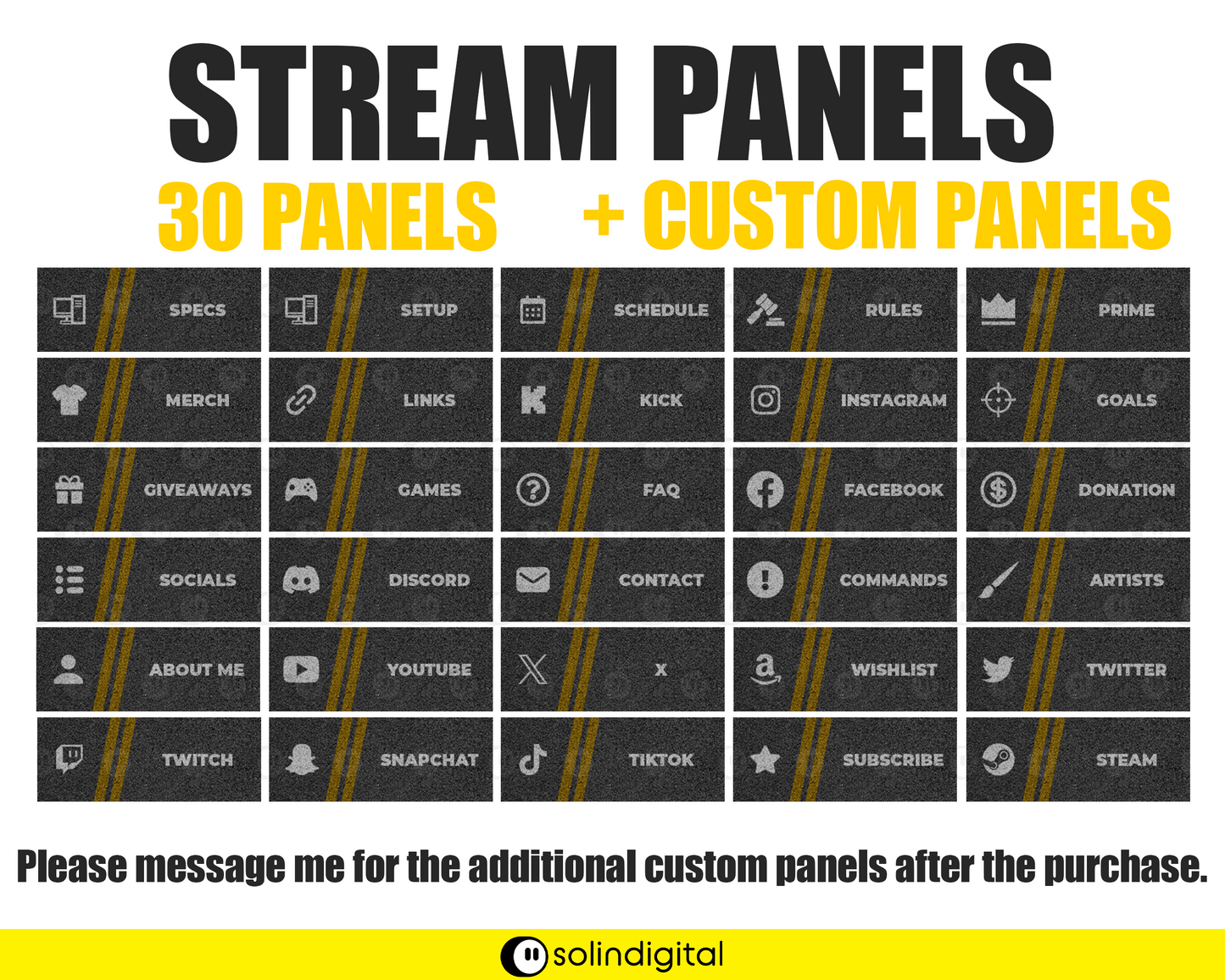 Asphalt Stream Panels