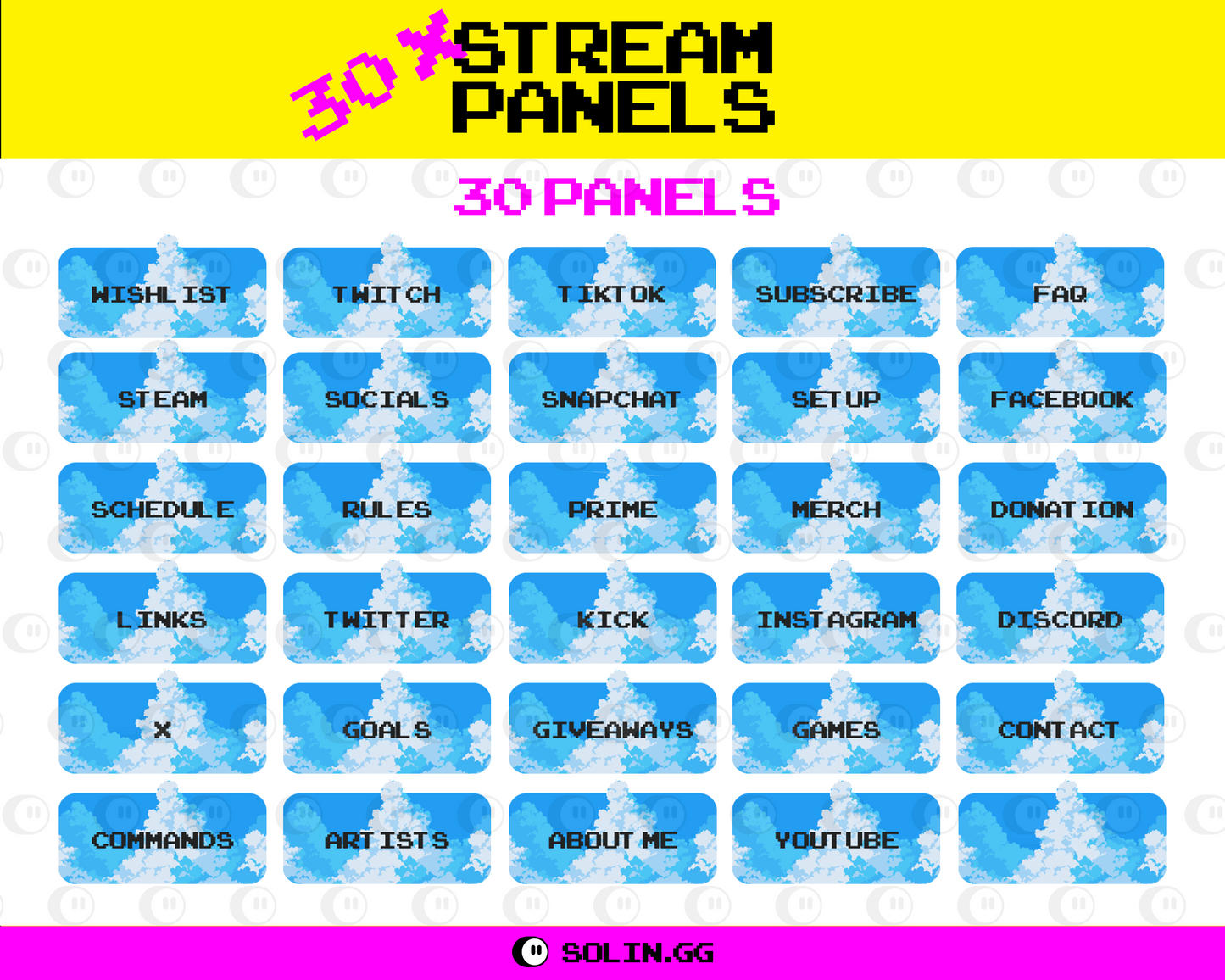 Pixel Cloud Stream Panels