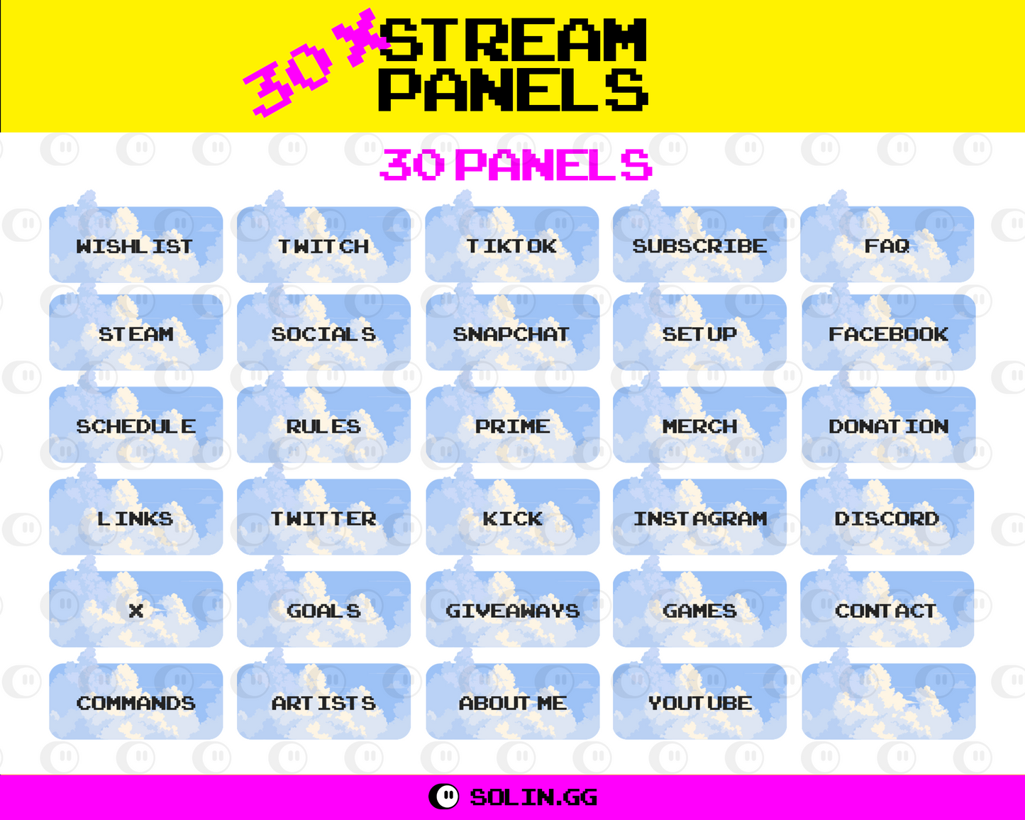 Pixel Cloud Stream Panels