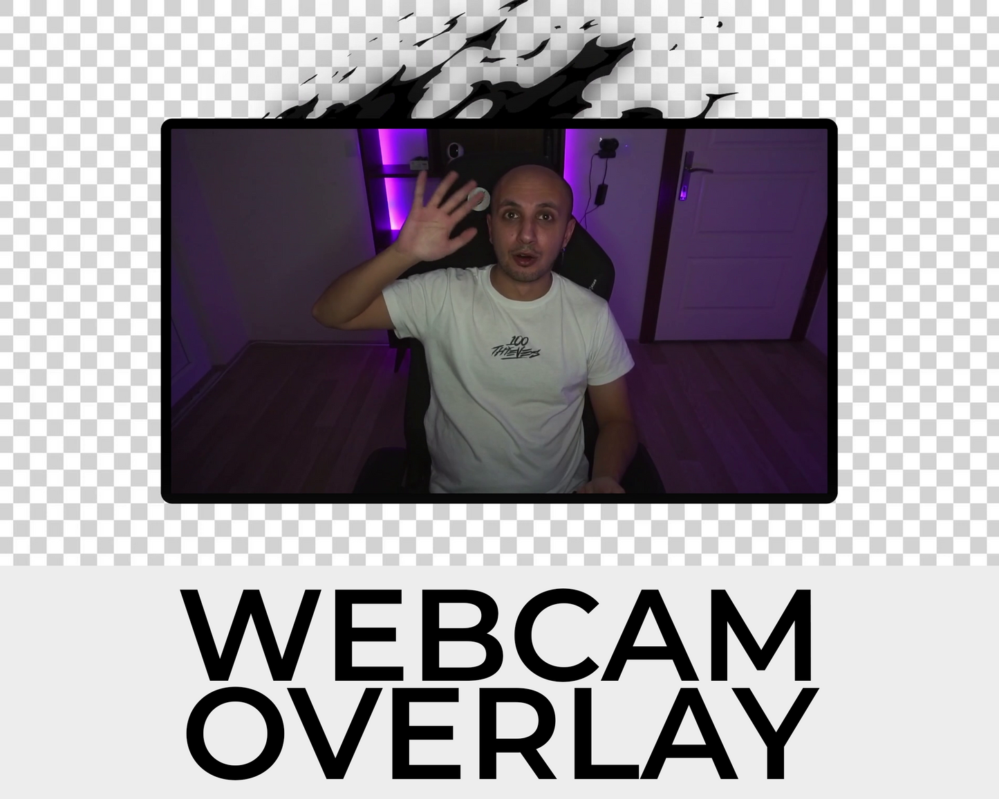 Animated Fire Twitch Overlays - Horizontal