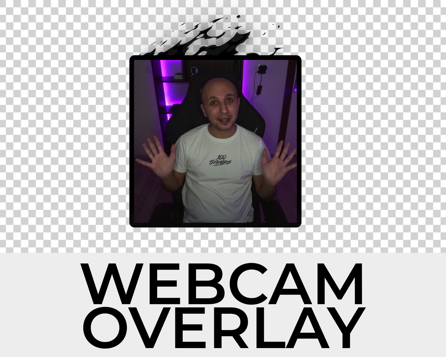 Animated Fire Twitch Overlays - Square