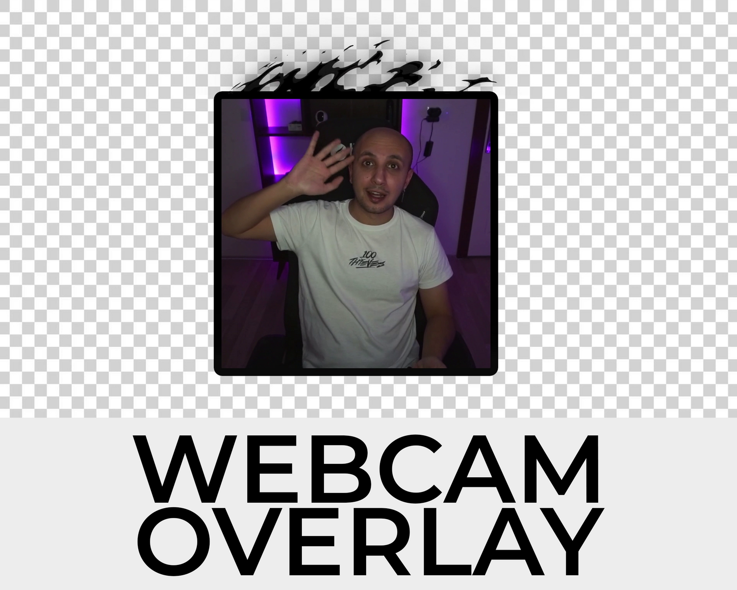 Animated Fire Twitch Overlays - Square