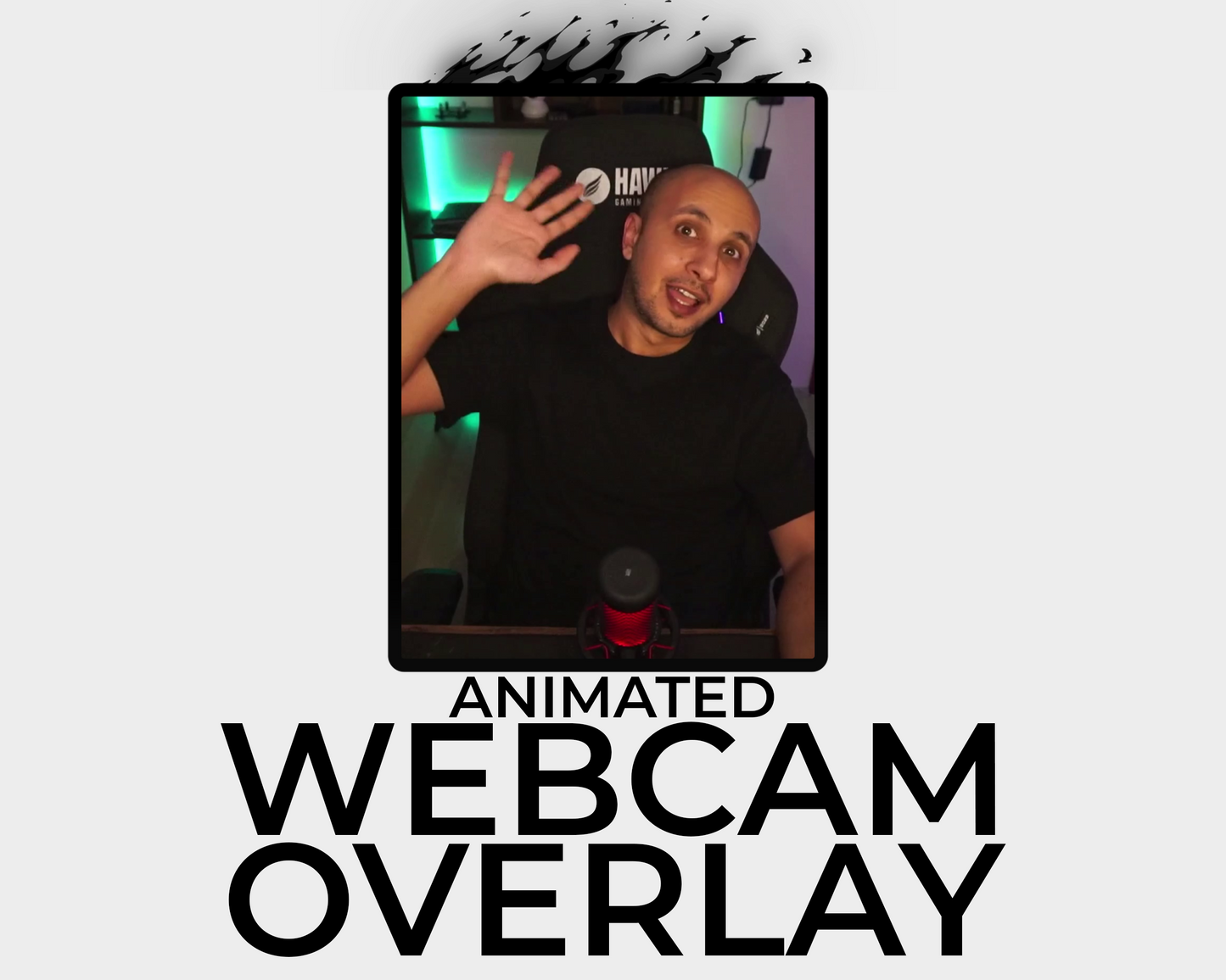 Animated Fire Twitch Overlays - Vertical
