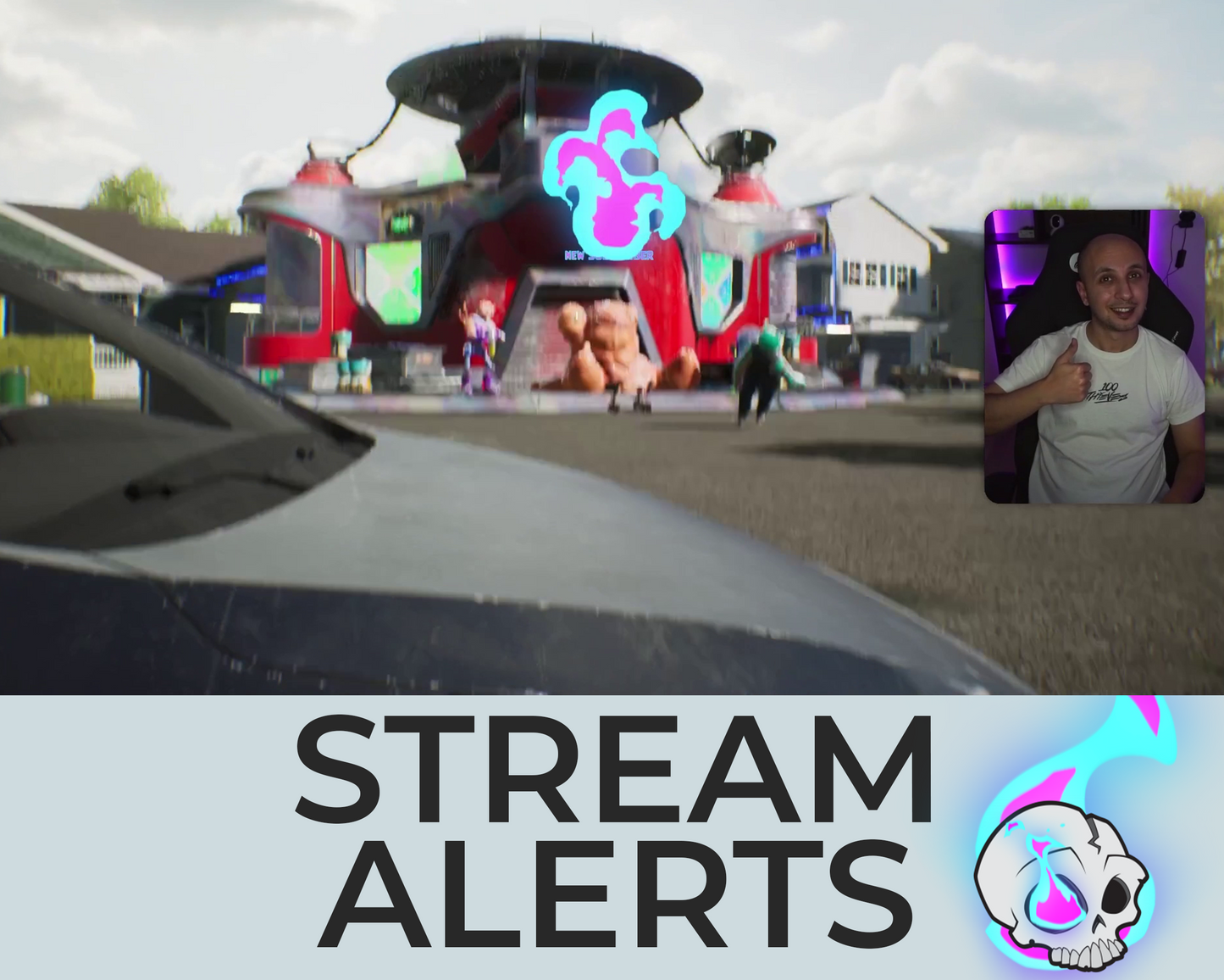 Burning Skull Twitch Stream Alerts