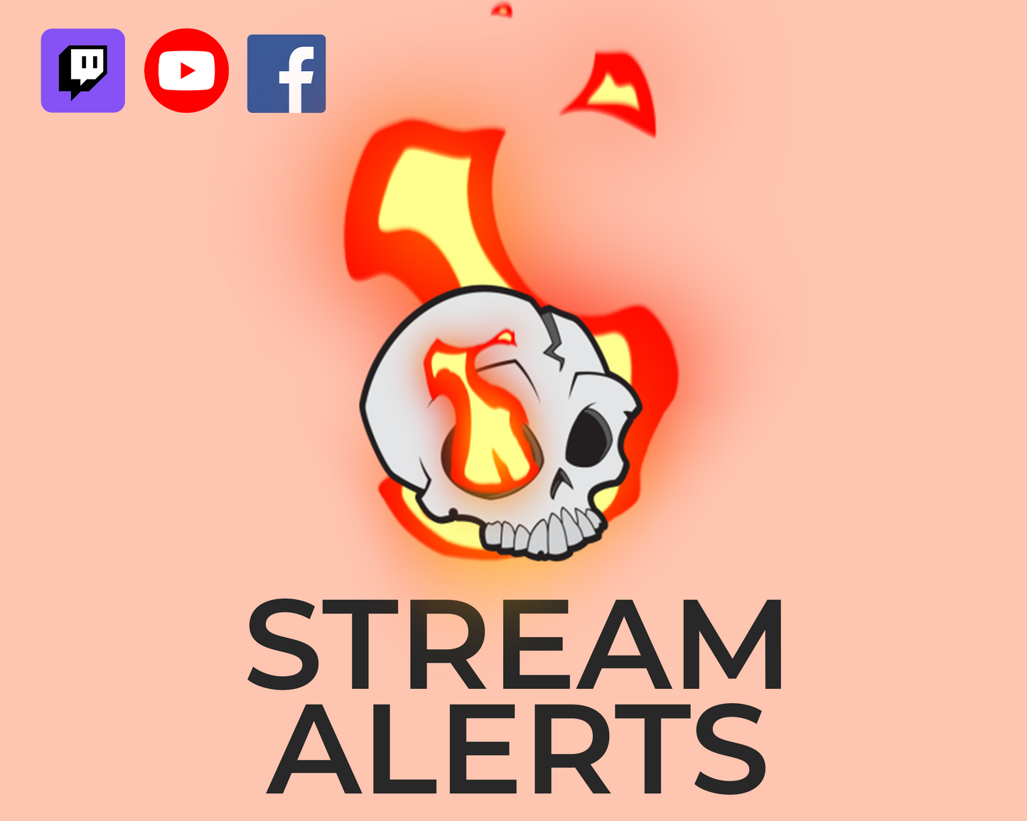 Burning Skull Twitch Stream Alerts