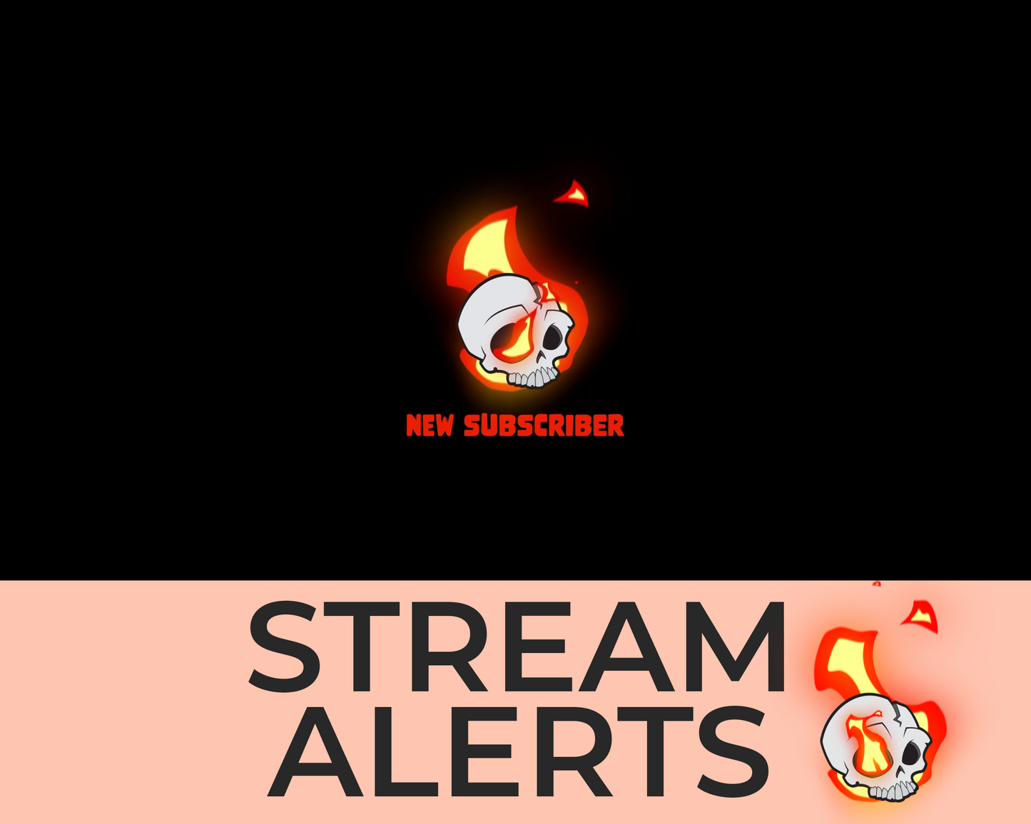 Burning Skull Twitch Stream Alerts