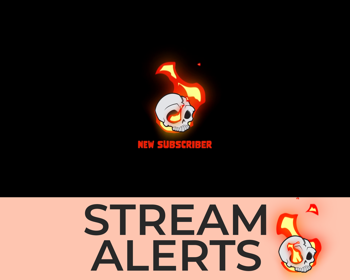 Burning Skull Twitch Stream Alerts