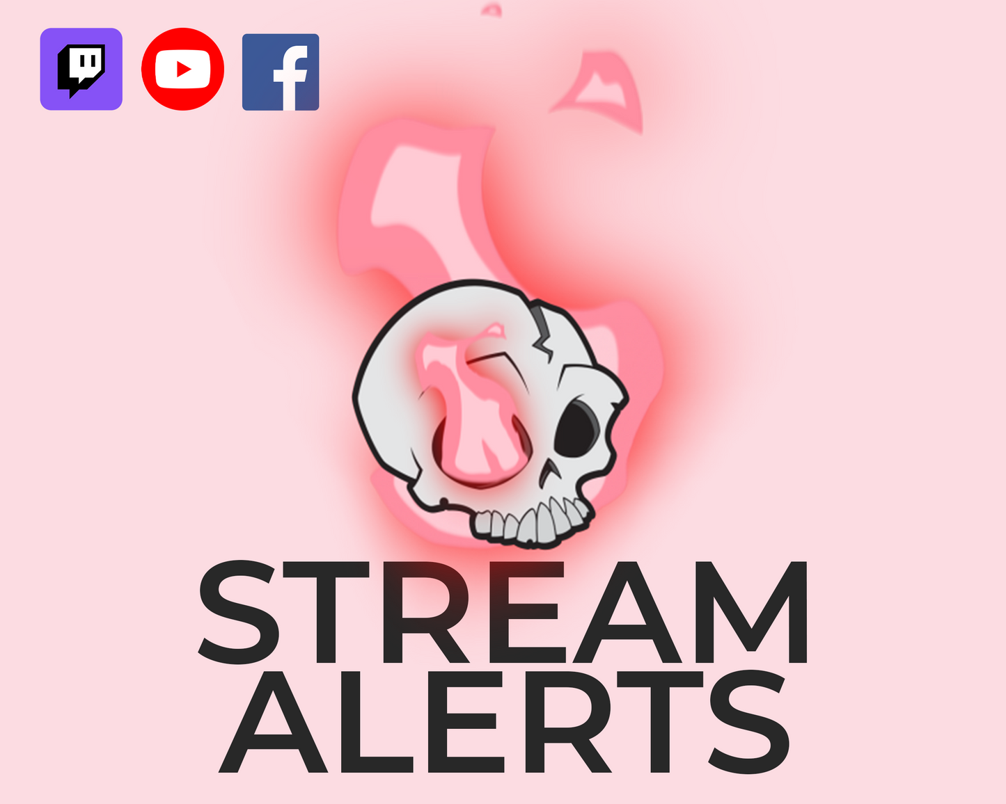Burning Skull Twitch Stream Alerts