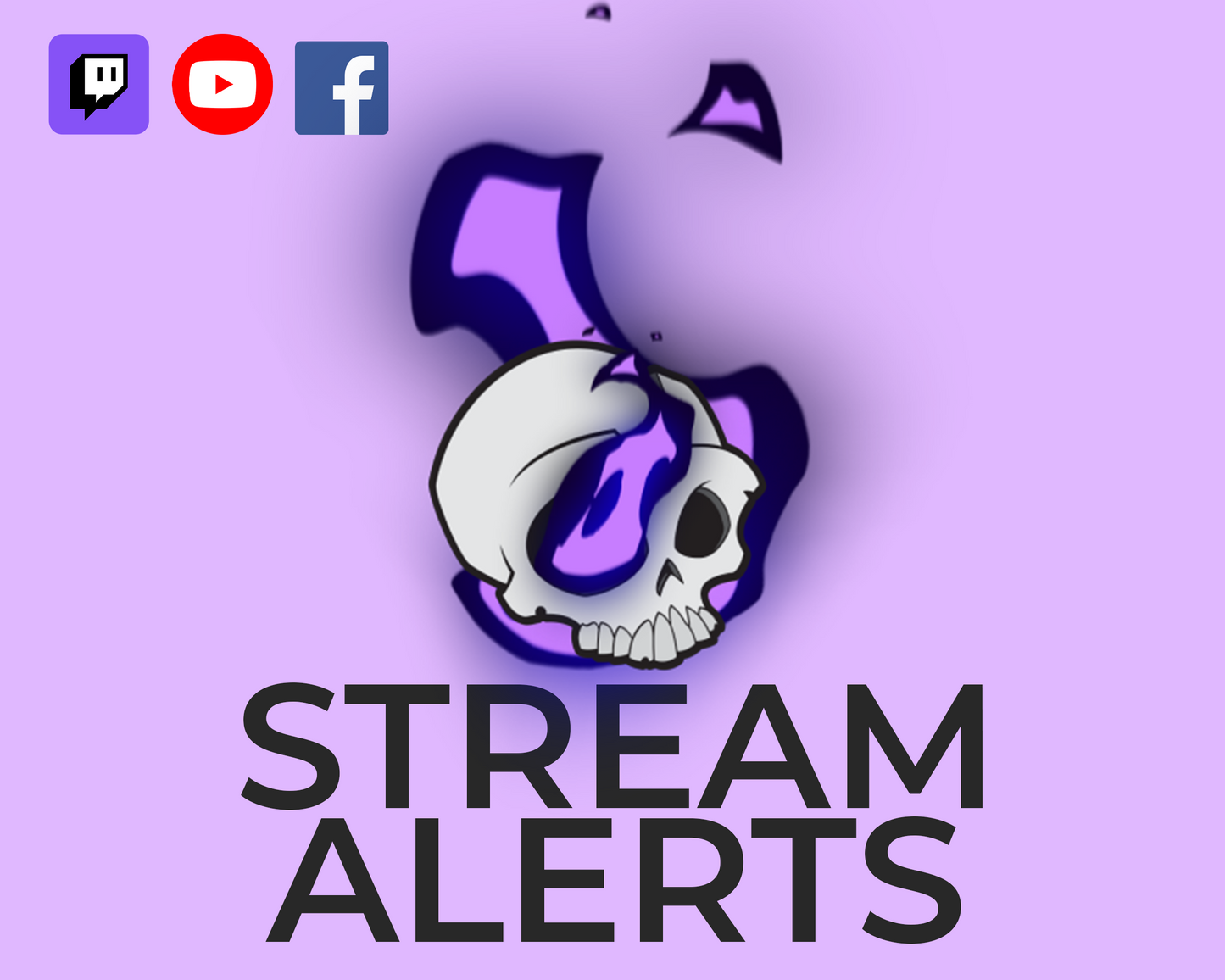 Burning Skull Twitch Stream Alerts