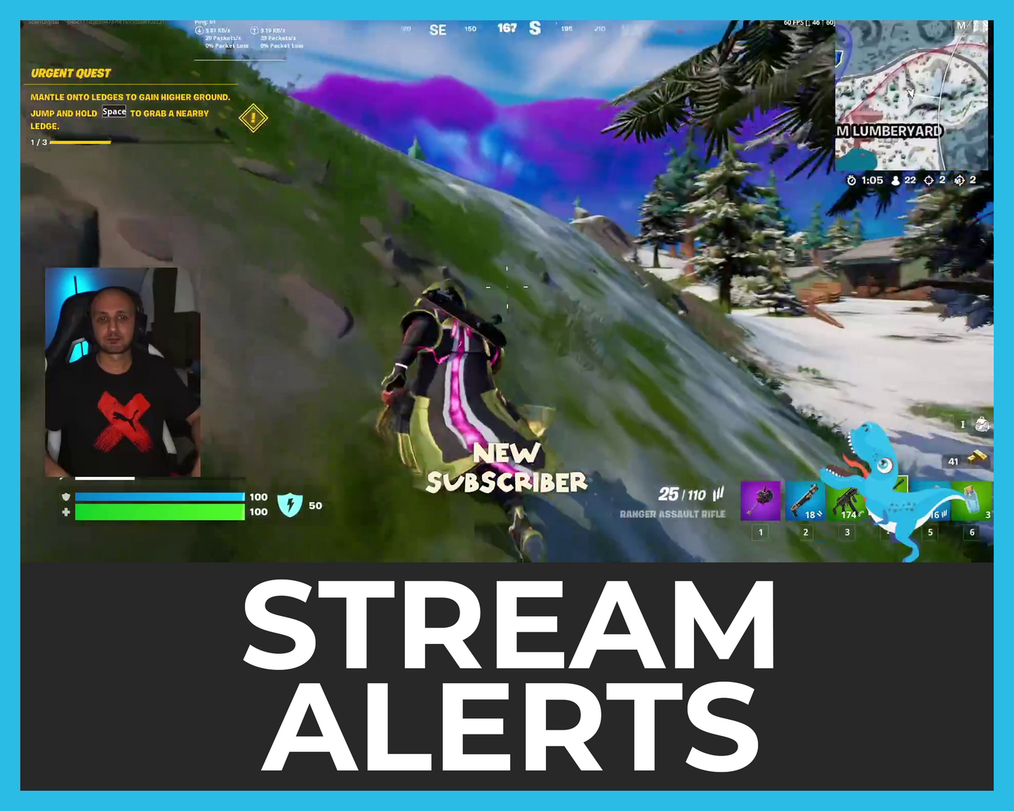 Dinosaur Twitch Stream Alerts