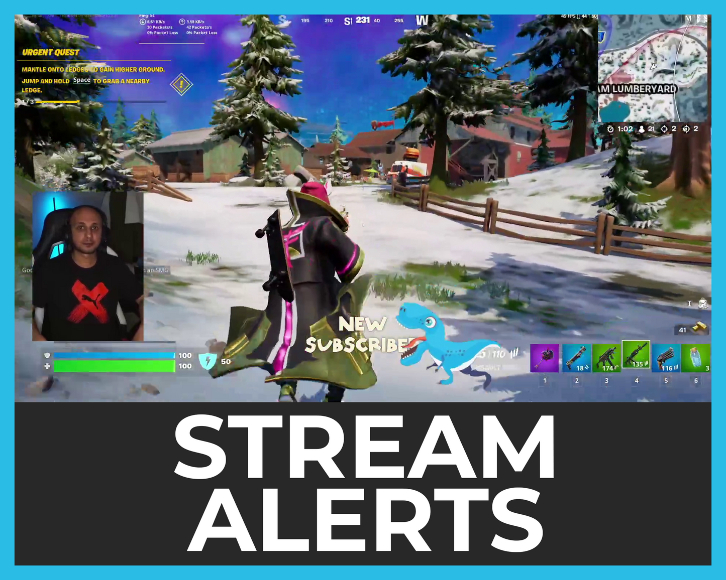 Dinosaur Twitch Stream Alerts