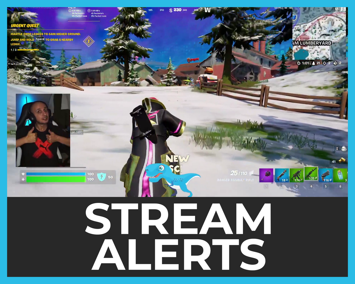 Dinosaur Twitch Stream Alerts