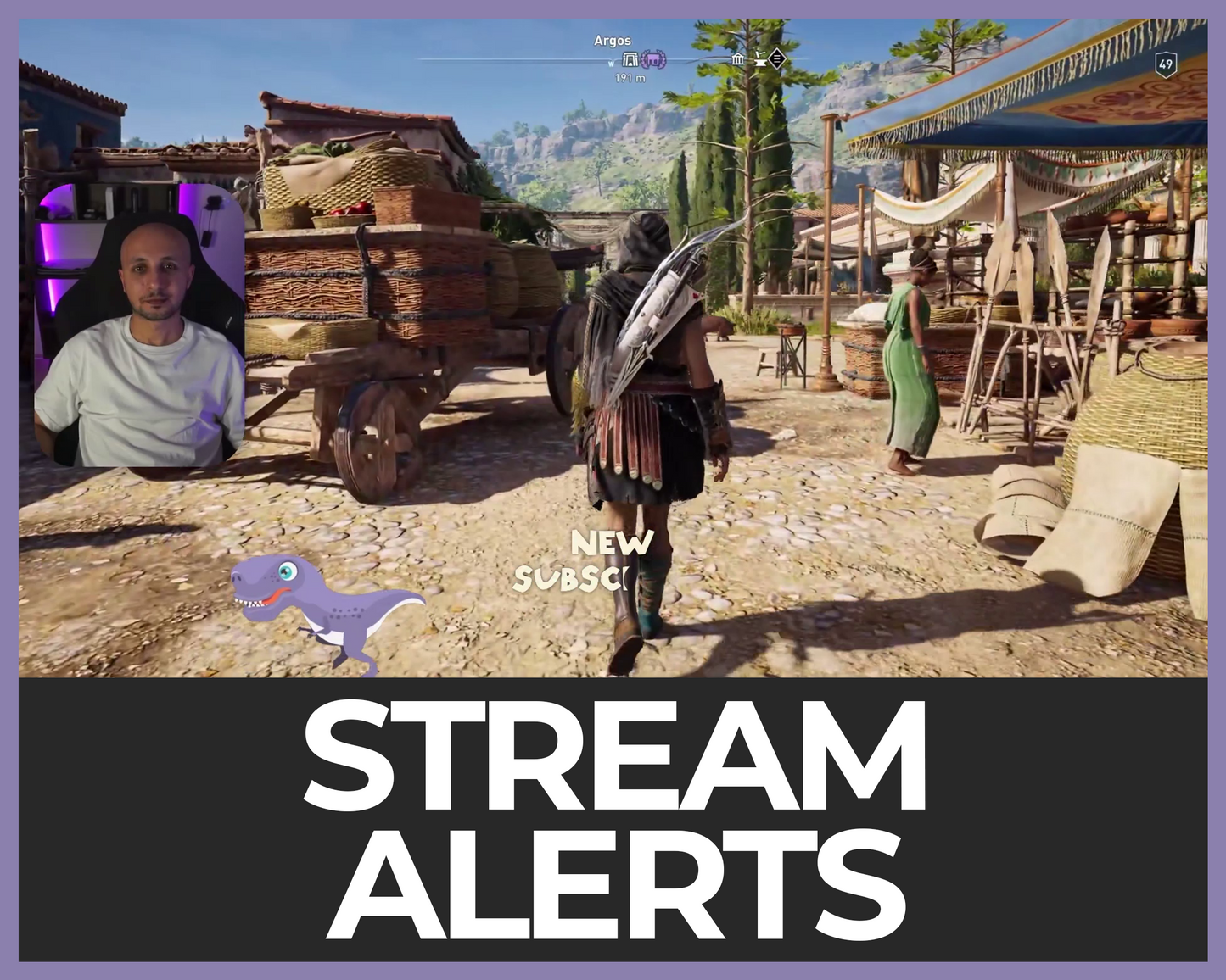 Dinosaur Twitch Stream Alerts