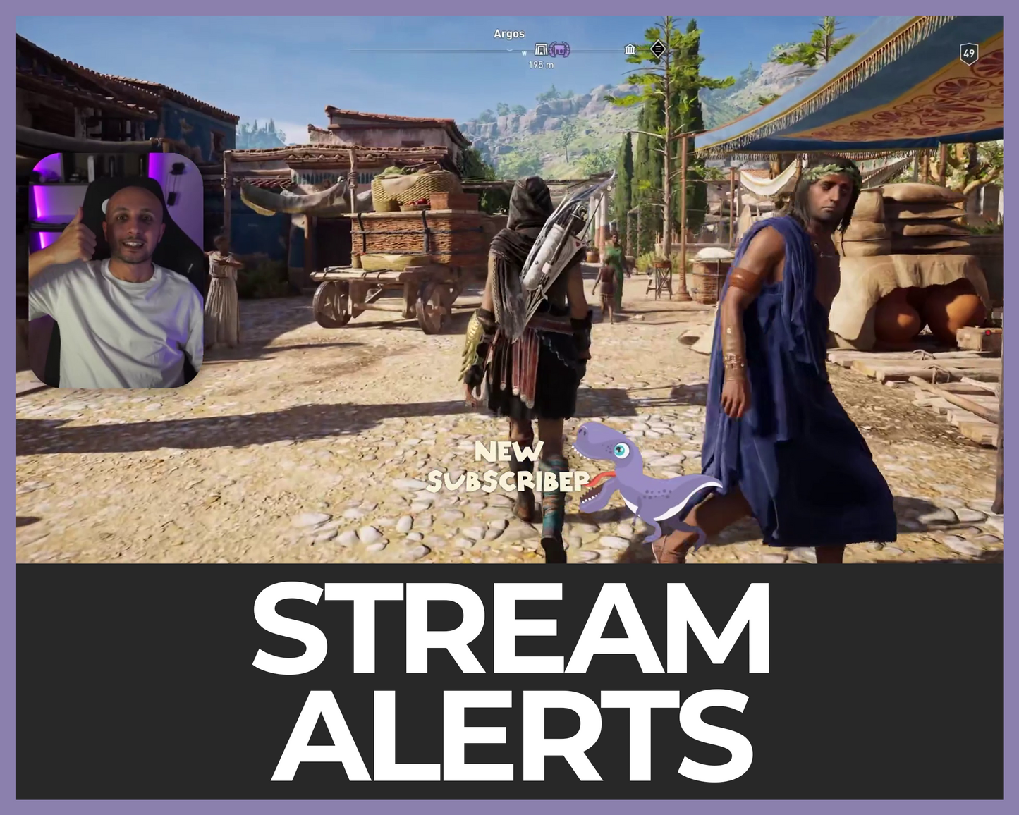 Dinosaur Twitch Stream Alerts