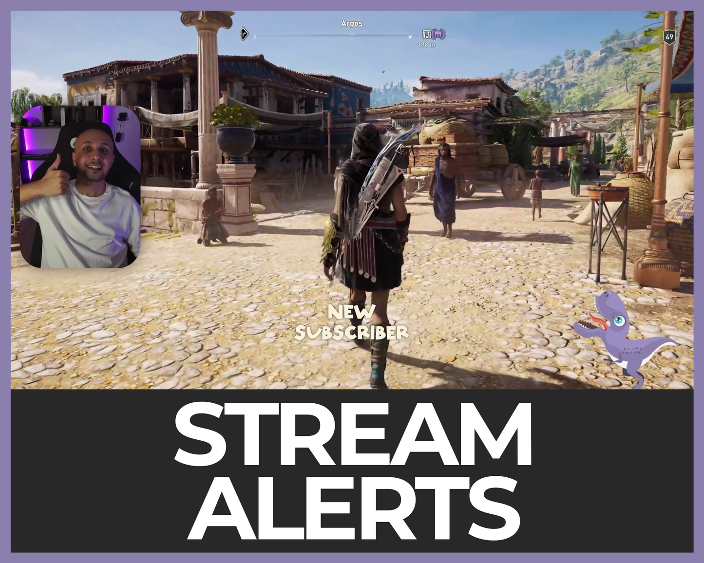 Dinosaur Twitch Stream Alerts