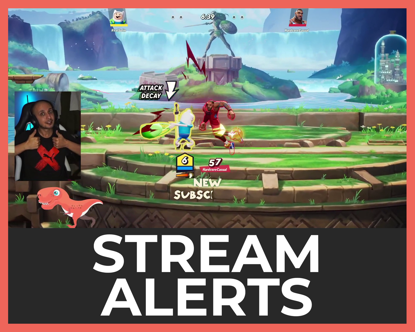 Dinosaur Twitch Stream Alerts