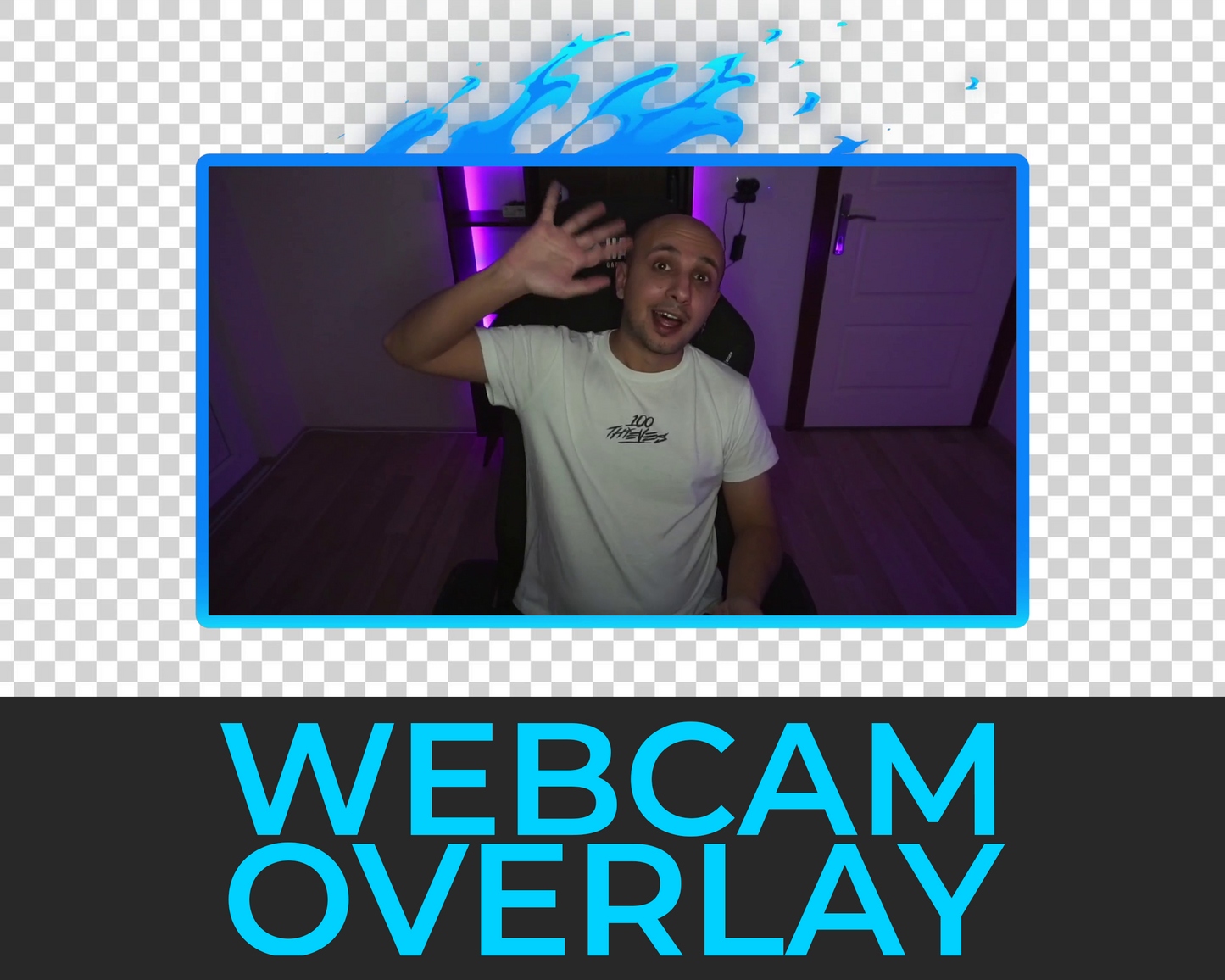 Animated Fire Twitch Overlays - Horizontal