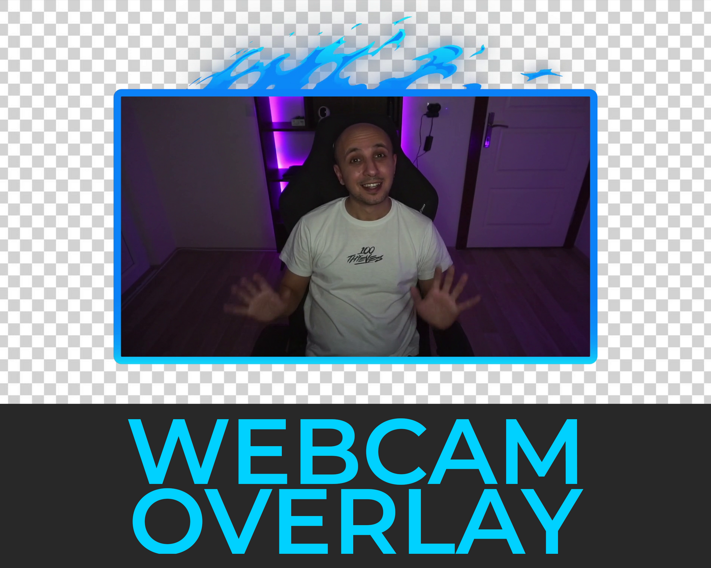 Animated Fire Twitch Overlays - Horizontal