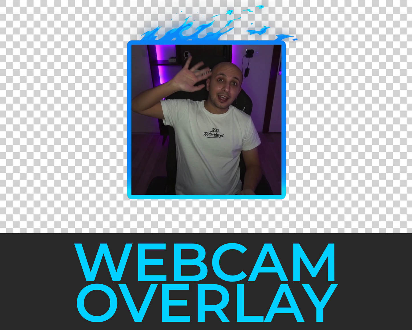 Animated Fire Twitch Overlays - Square