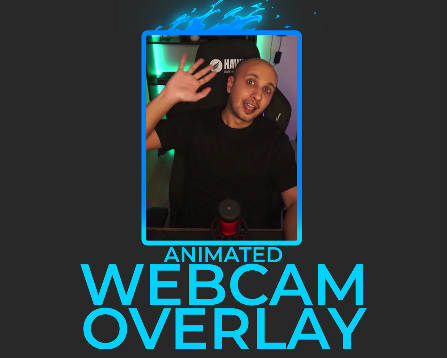 Animated Fire Twitch Overlays - Vertical