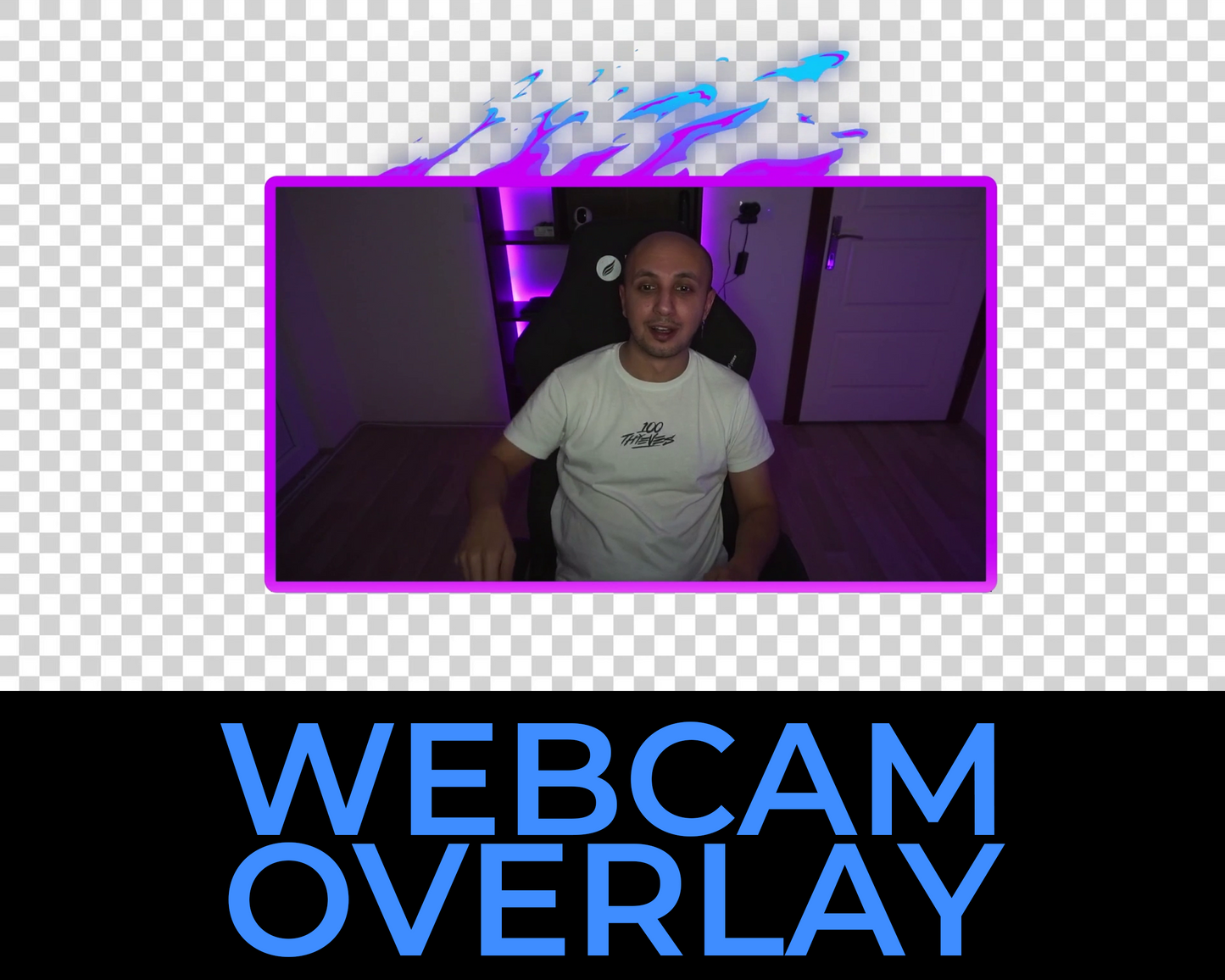 Animated Fire Twitch Overlays - Horizontal