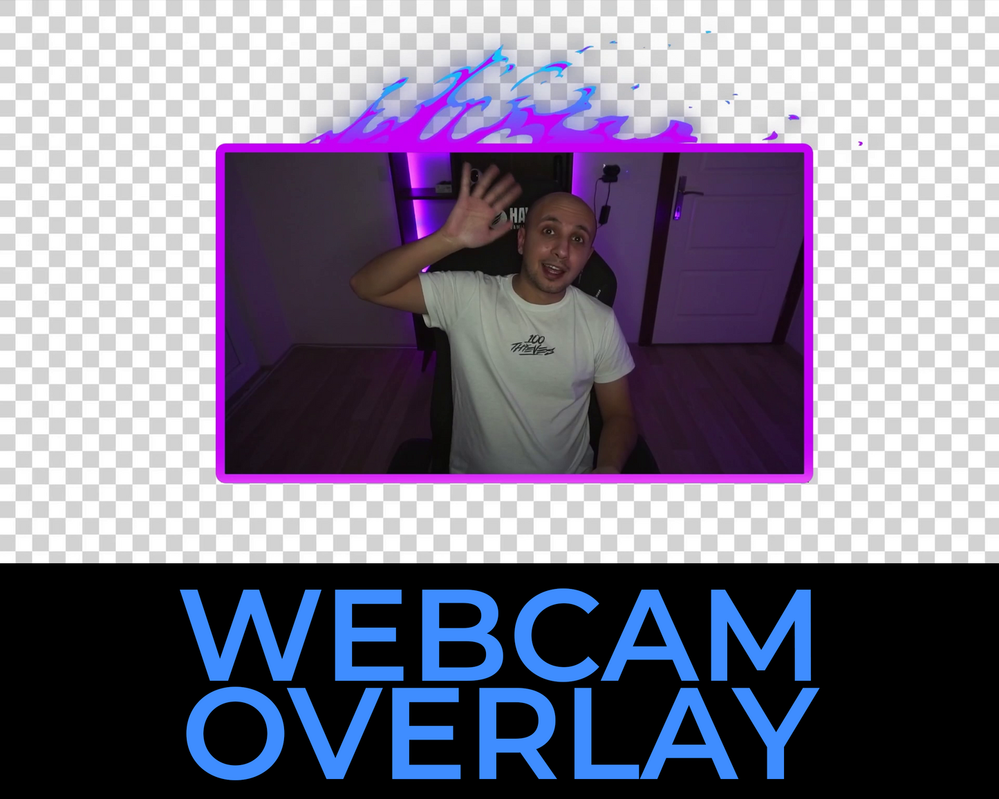 Animated Fire Twitch Overlays - Horizontal