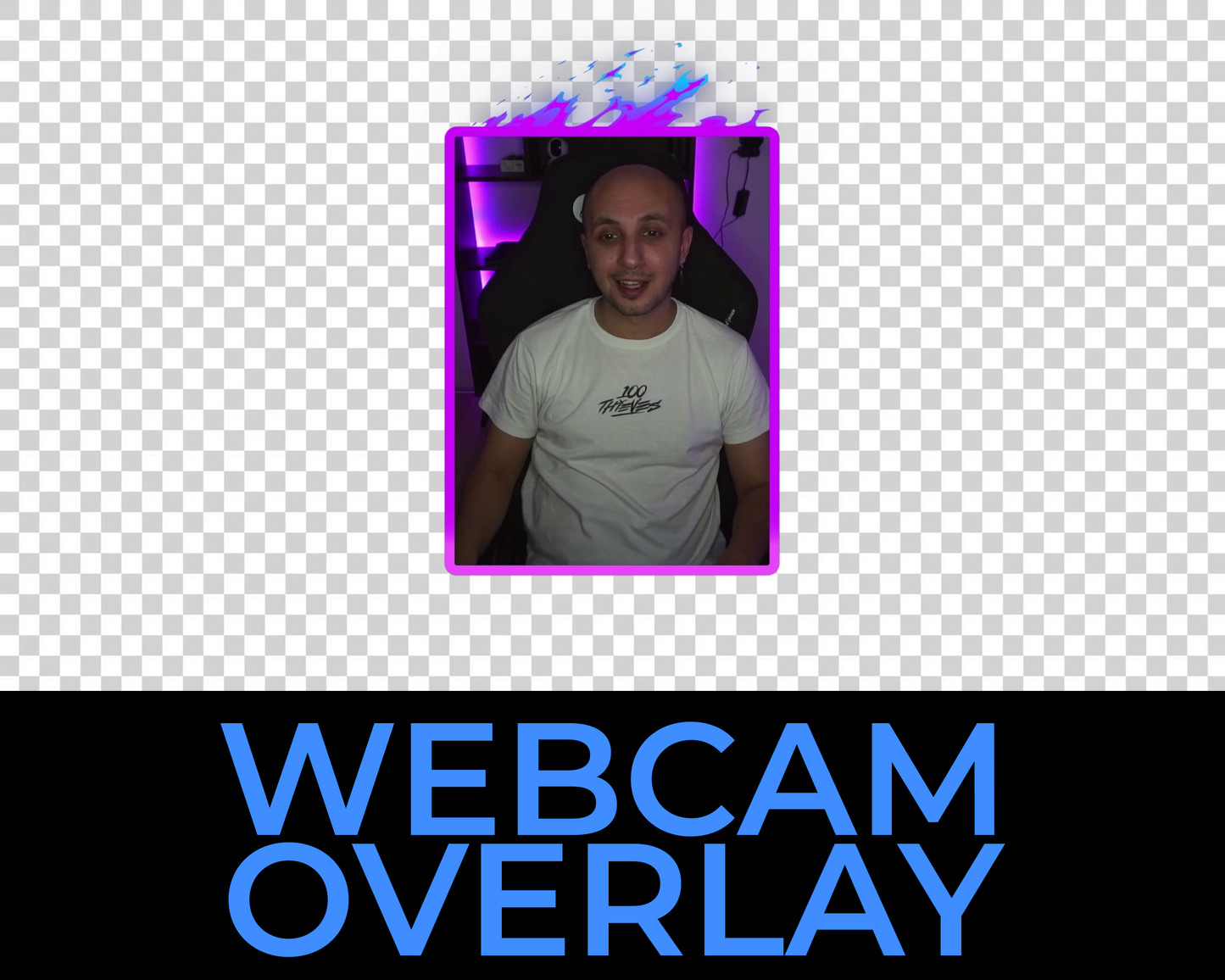 Animated Fire Twitch Overlays - Vertical