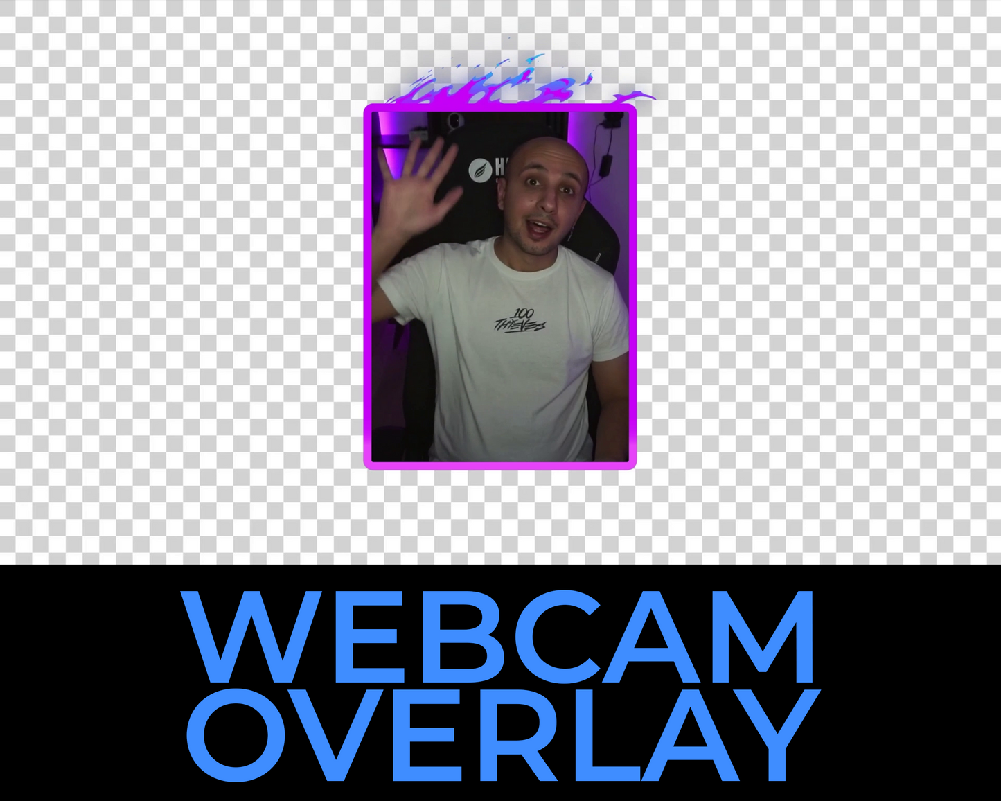Animated Fire Twitch Overlays - Vertical