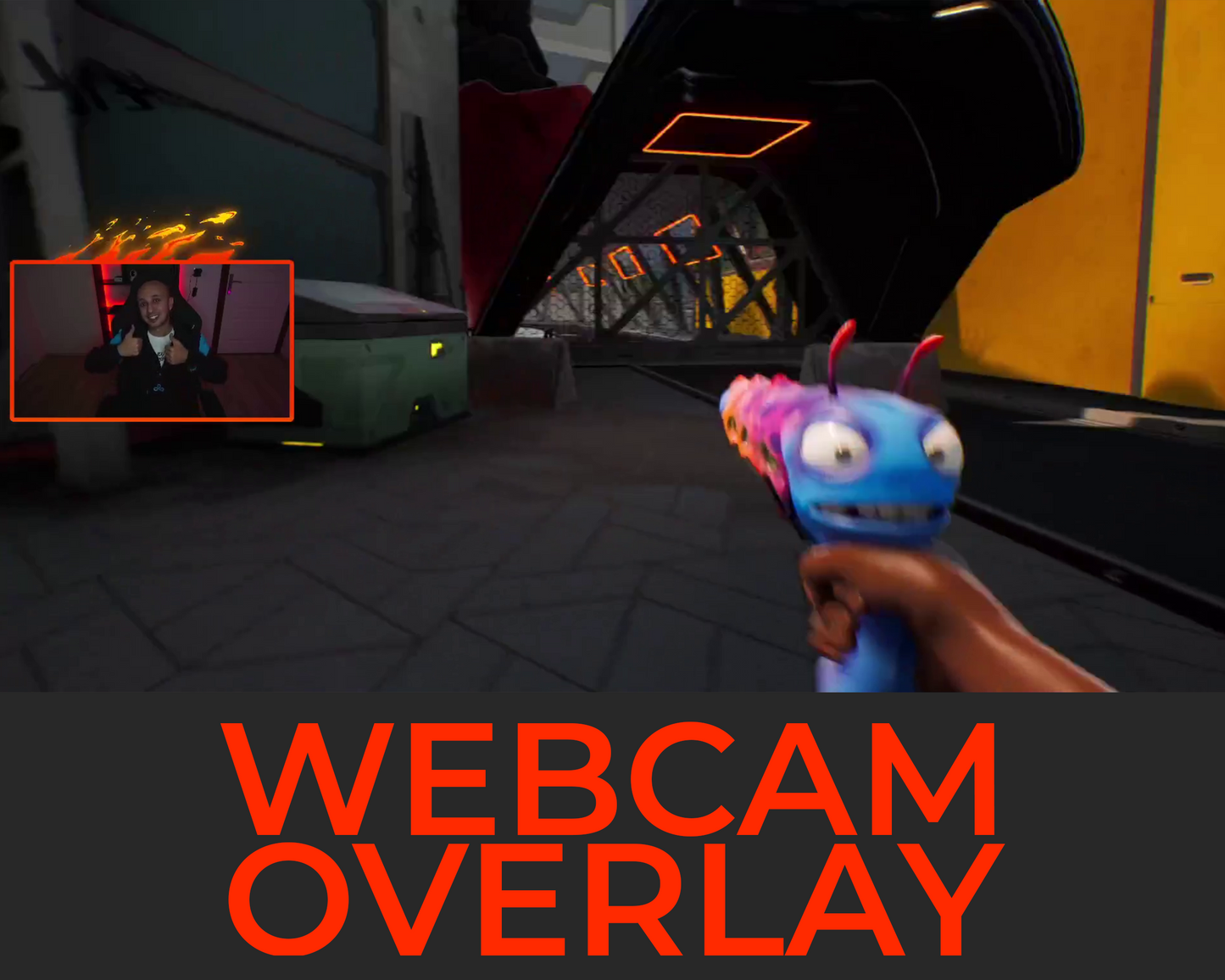 Animated Fire Twitch Overlays - Horizontal