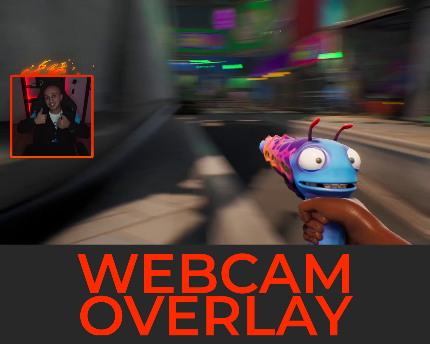 Animated Fire Twitch Overlays - Square