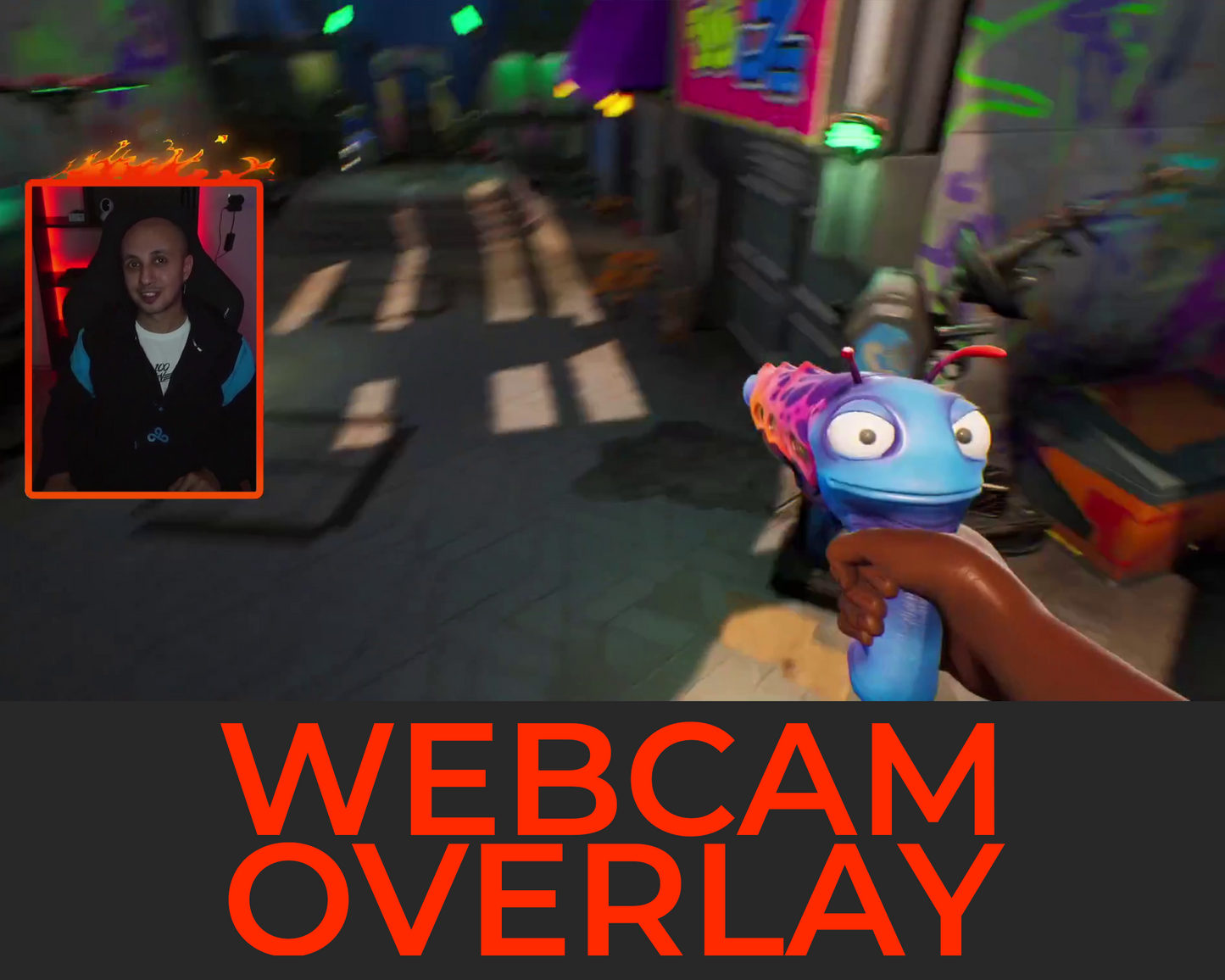Animated Fire Twitch Overlays - Vertical