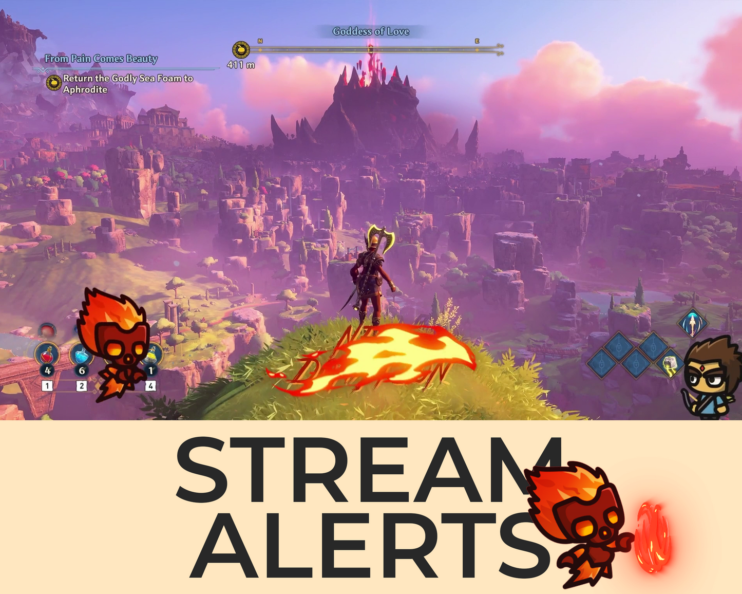 Fire Elemental Twitch Stream Alerts