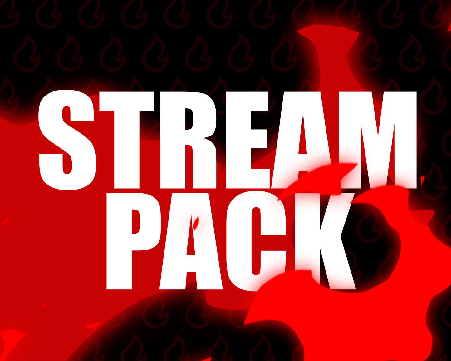 Fire Stream Pack | Fiery Streaming Bundle for Twitch | Flame Overlay for Streamers | Borders Alerts BRB Lower-Third Labels Panels Chatboxes