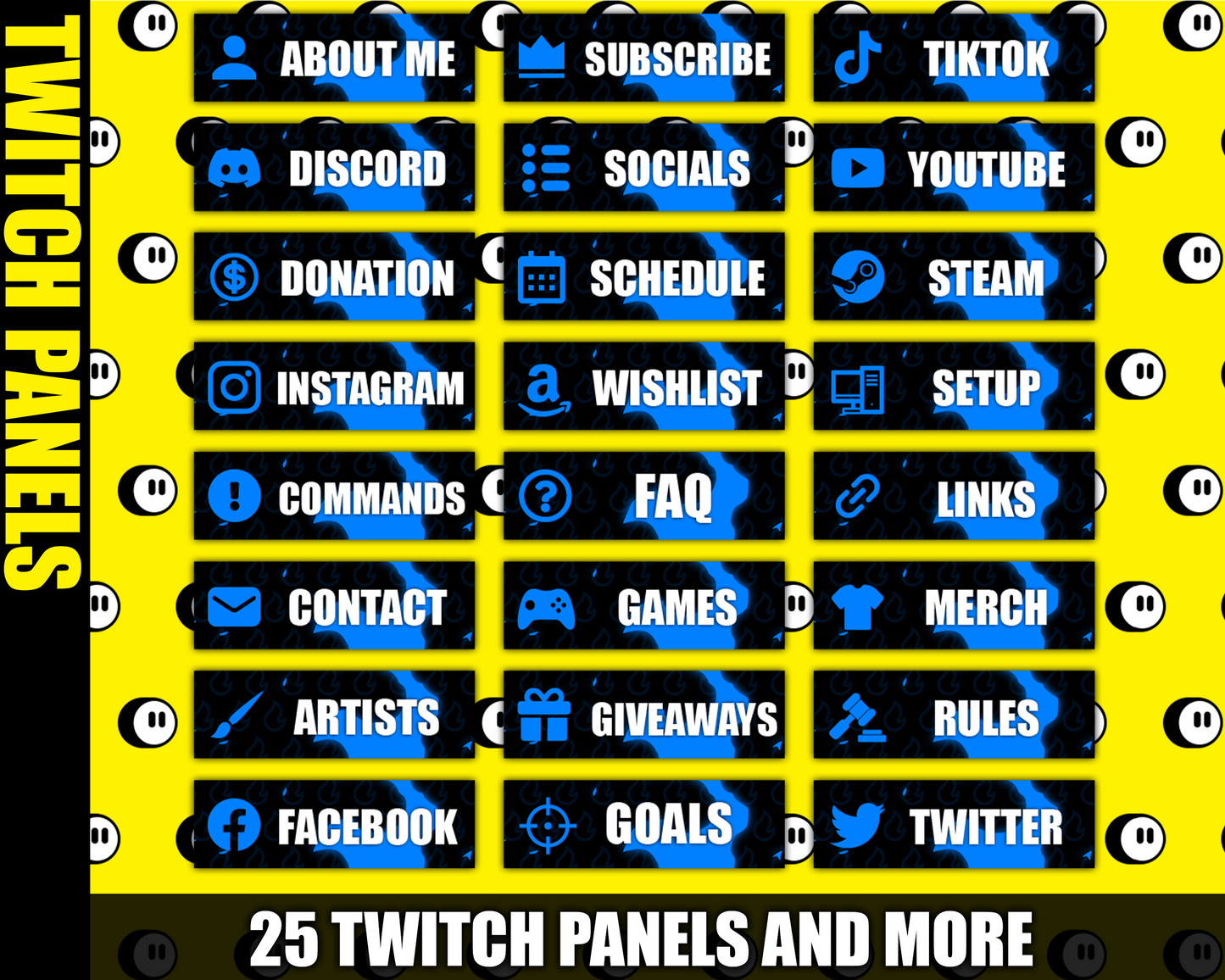 Fire Twitch Stream Overlay Pack
