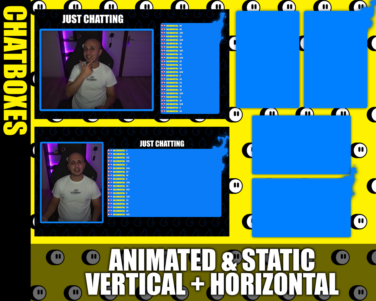 Fire Twitch Stream Overlay Pack
