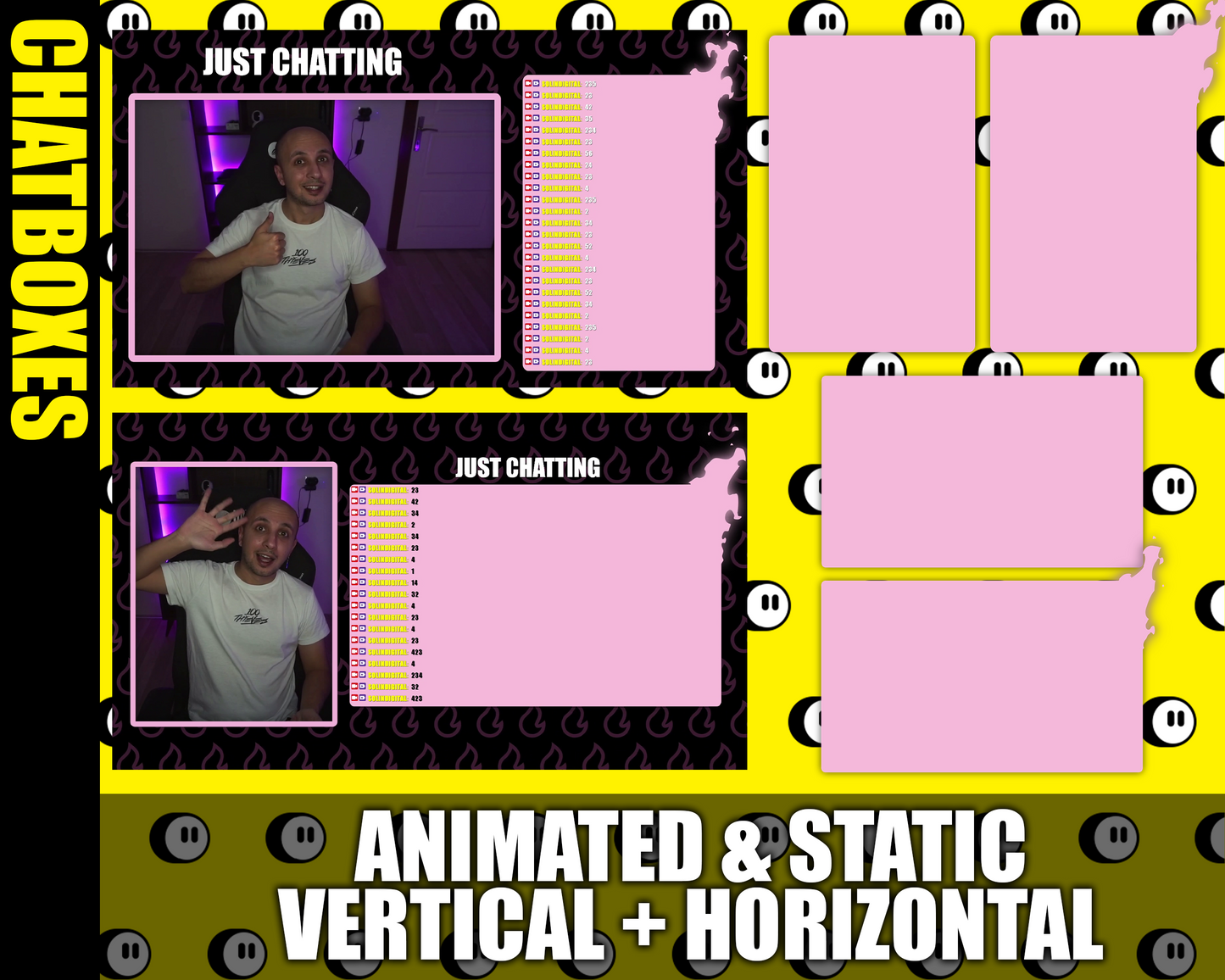 Fire Twitch Stream Overlay Pack