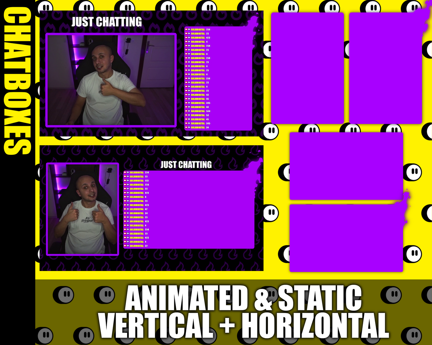Fire Twitch Stream Overlay Pack
