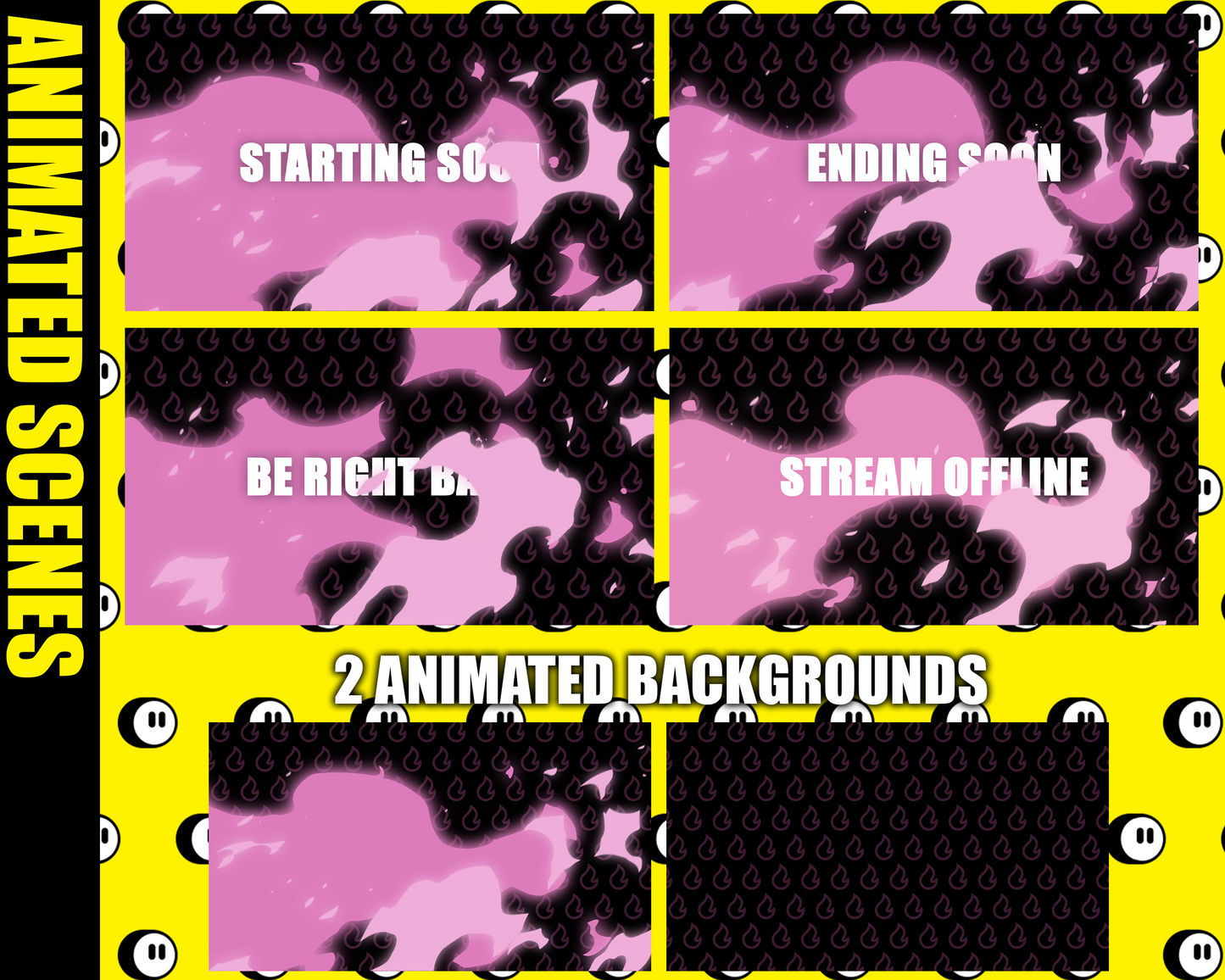 Fire Twitch Stream Overlay Pack
