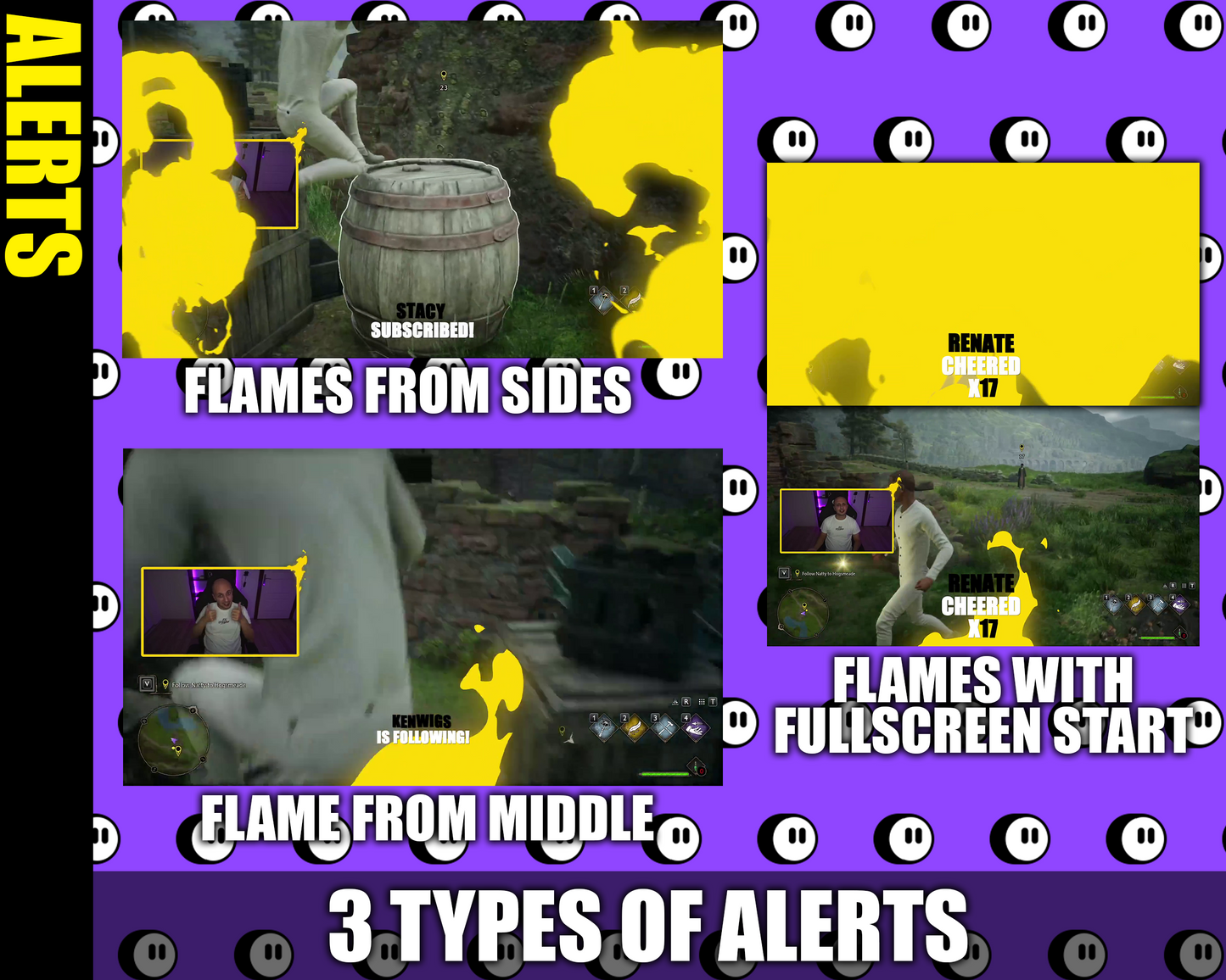 Fire Twitch Stream Overlay Pack