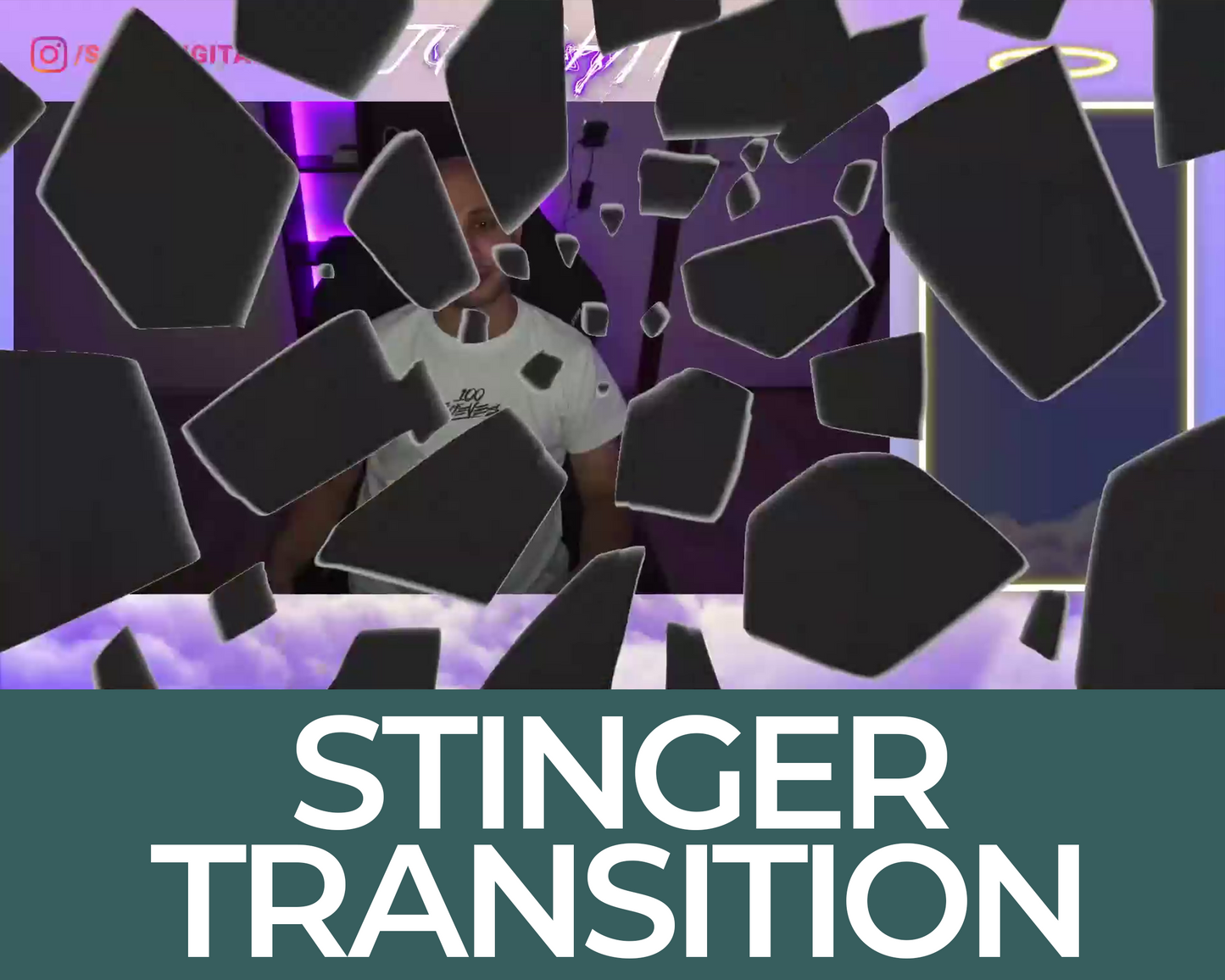 Breaking Glass Stinger Transition