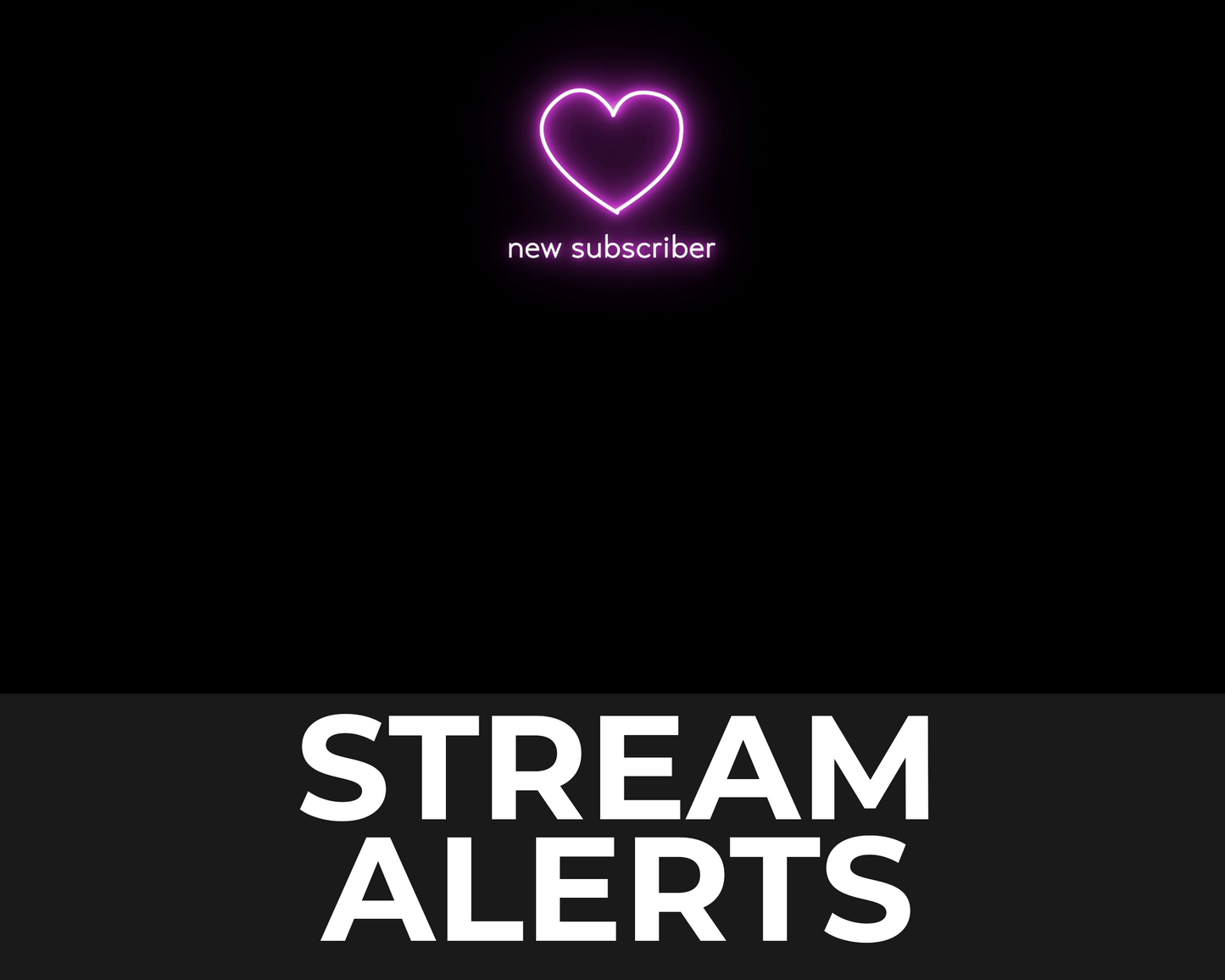 Neon Heart Twitch Stream Alerts