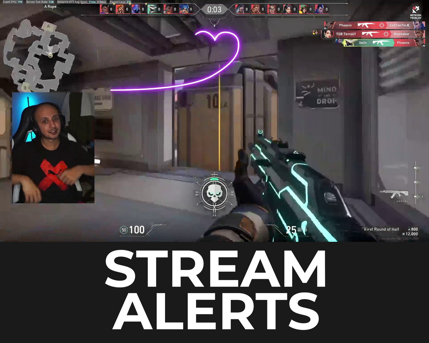 Neon Heart Twitch Stream Alerts