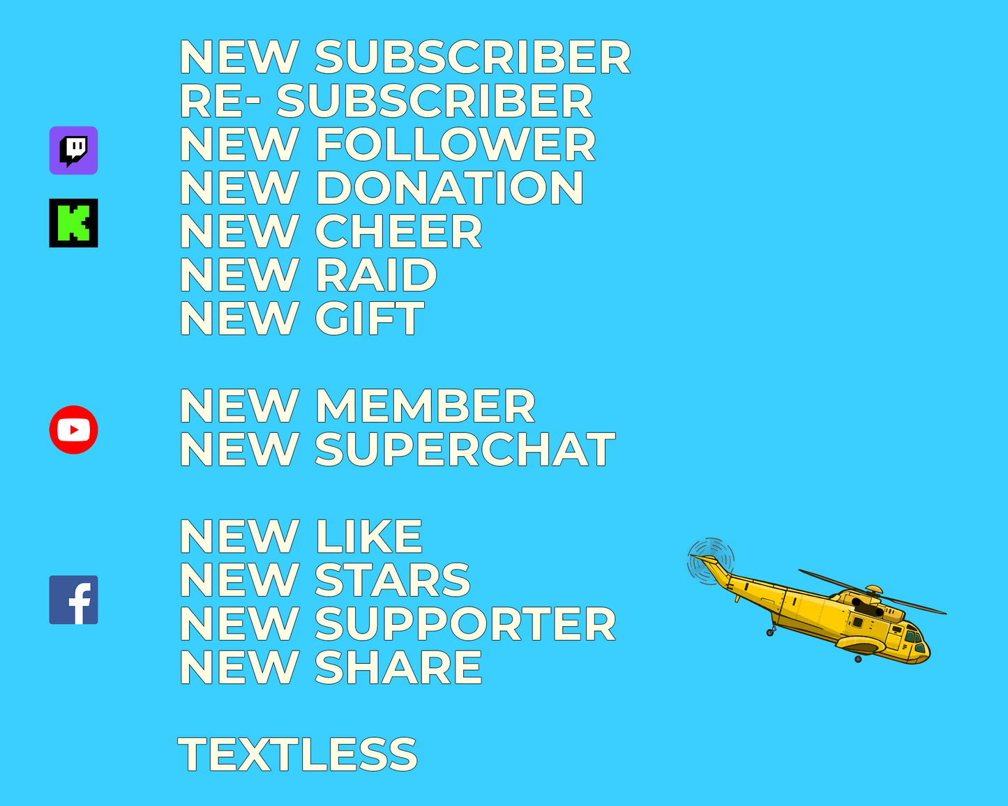Helicopter Stream Alerts