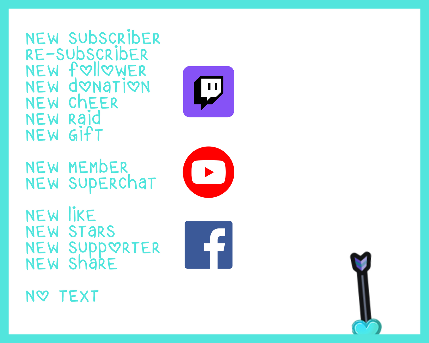 Love Arrow Twitch Stream Alerts