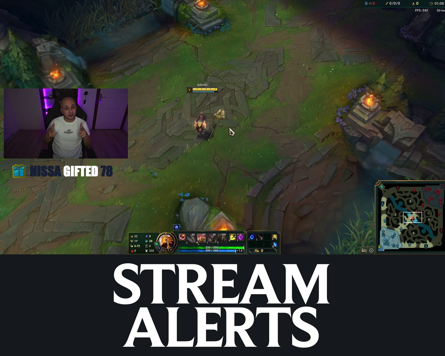 League Twitch Stream Alerts