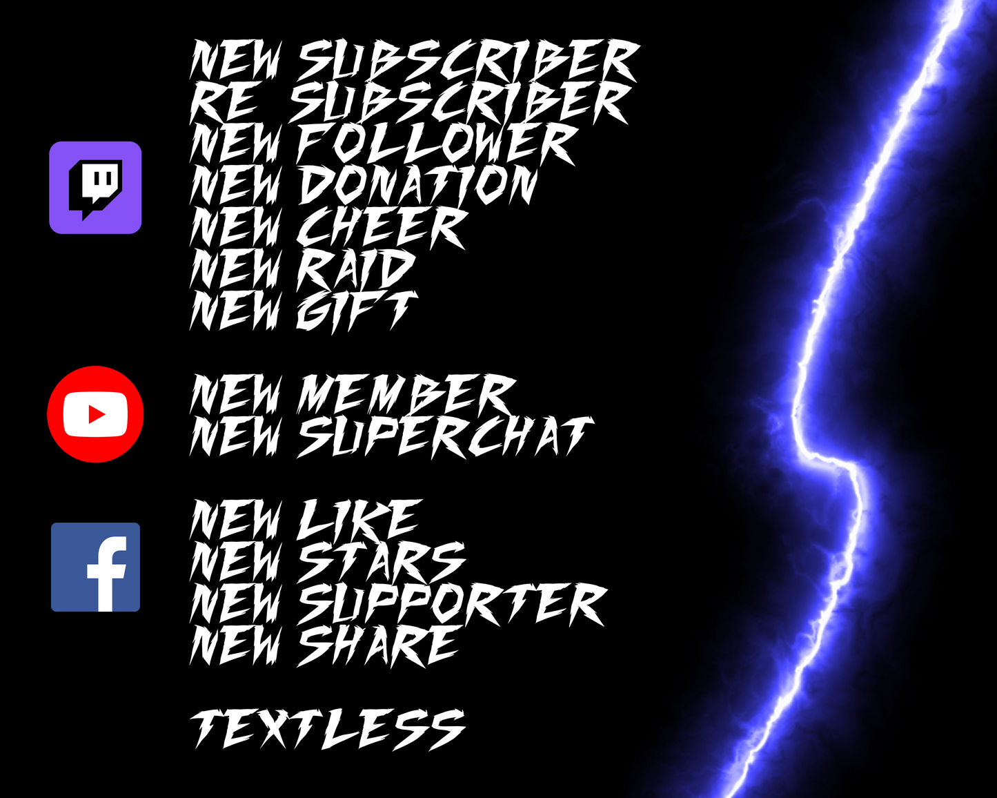 Lightning Twitch Stream Alerts