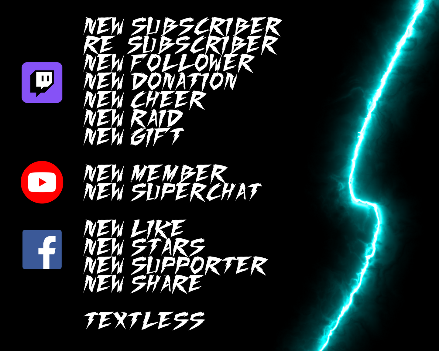 Lightning Twitch Stream Alerts