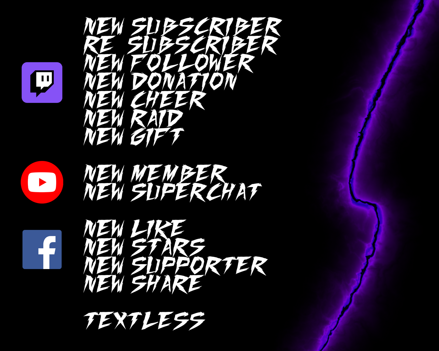 Lightning Twitch Stream Alerts