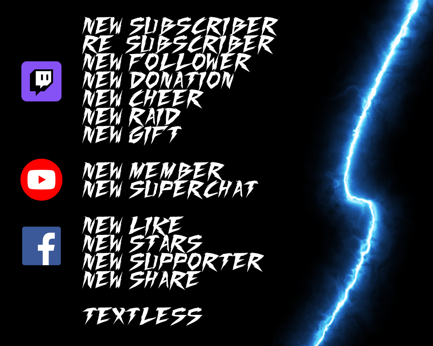 Lightning Twitch Stream Alerts